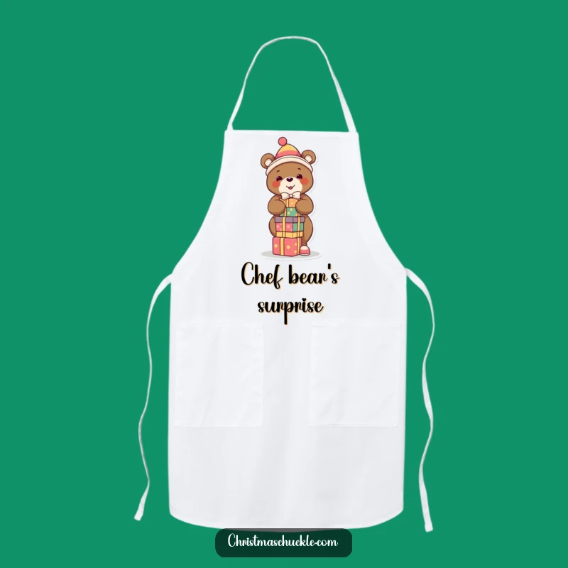 Funny Bear Clown Apron: Cook with Festive Balance and Humor