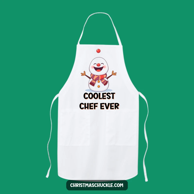 Funny Snowman Clown Apron: Hilarious Kitchen Gift for Chefs with a Juggling Snowman