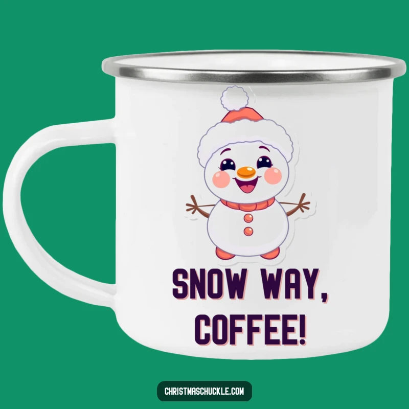 Adventure Snowman Clown Camping Mug, Funny Kawaii Outdoors Gift