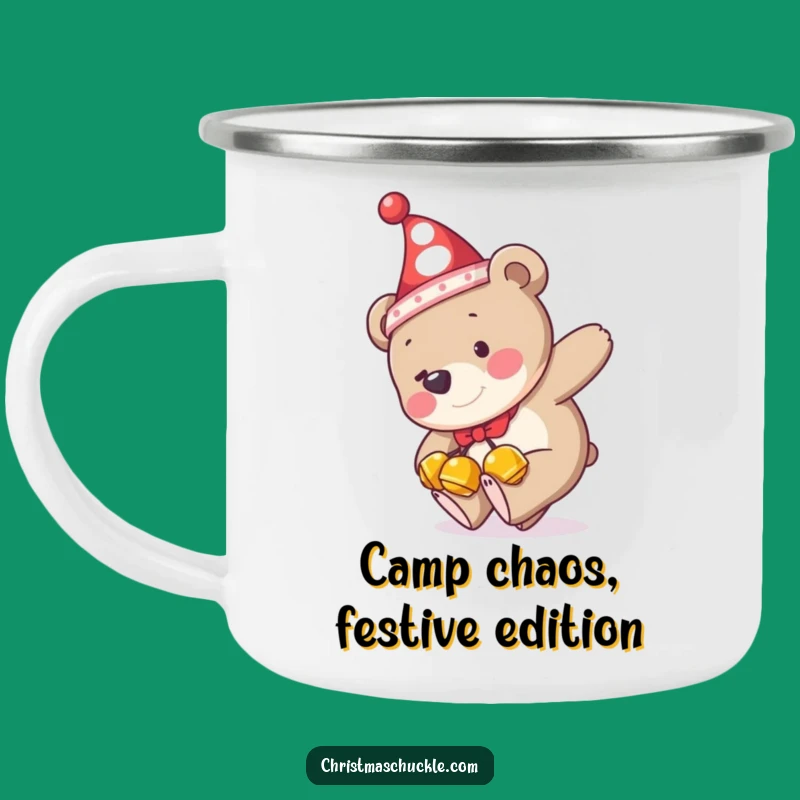 Funny Bear Tripping Camping Mug: Hilarious Outdoor Clown Adventure Cup Gift