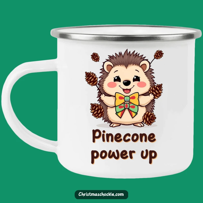 Funny Hedgehog Clown Camping Mug: Outdoor Juggling Fun - Hilarious Funny Gift!