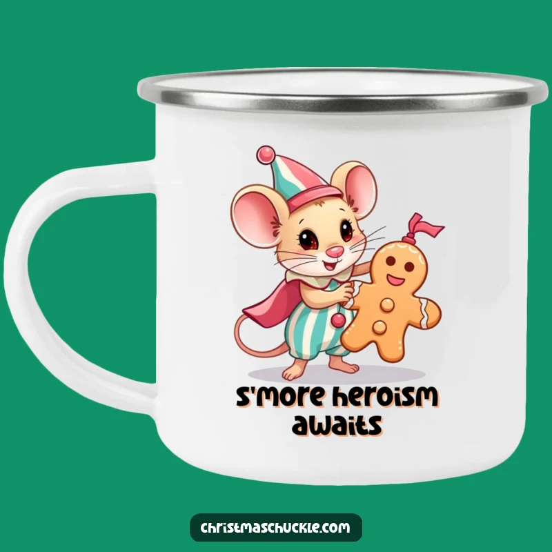 Funny Hero Mouse Clown Camping Mug: Outdoor Adventures With This Hilarious Gift!