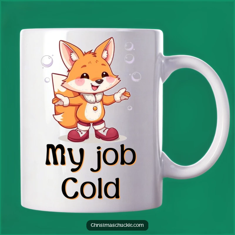 Funny Clown Fox Juggling Snowballs Mug: A Hilarious Winter Gift for Friends