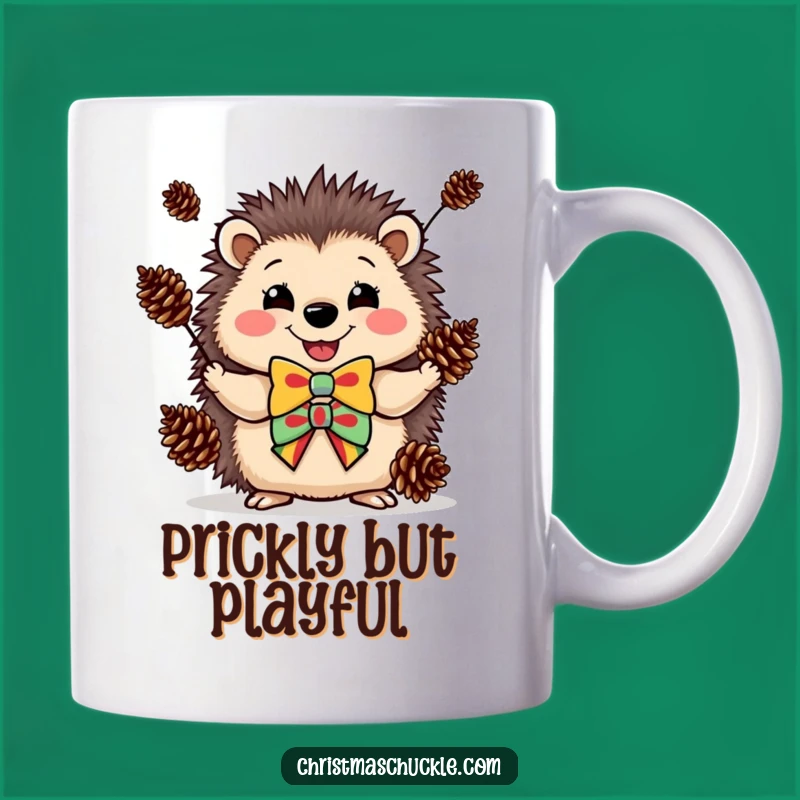 Funny Hedgehog Clown Mug: Juggling Fun - Perfect Funny Gift for Joy!