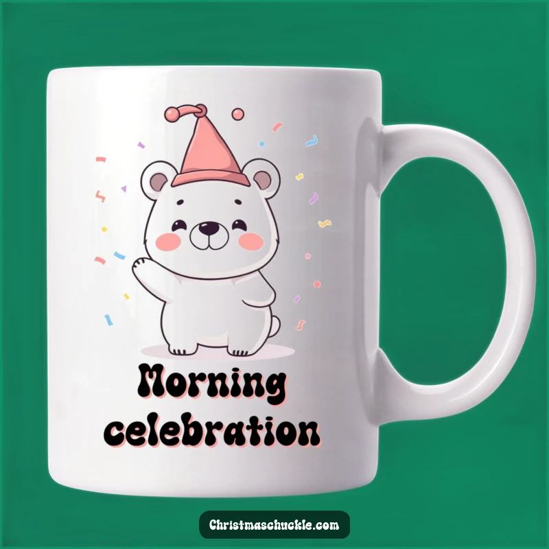 Funny Jester Polar Bear Mug - Hilarious Party Character Gift for Smiles