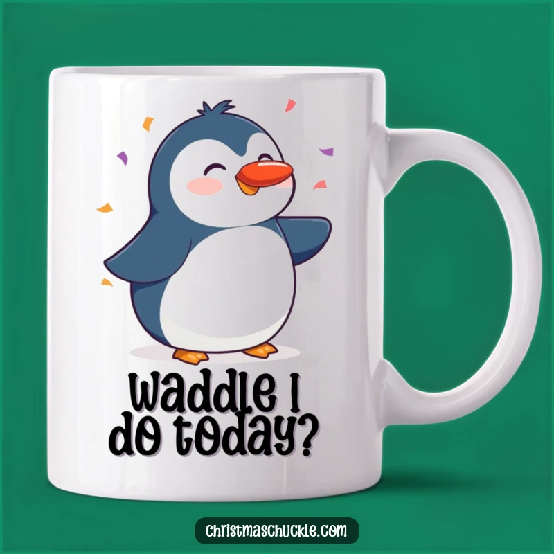 Funny Penguin Red Nose Mug: A Hilarious Gift for a Joyful Winter Celebration!