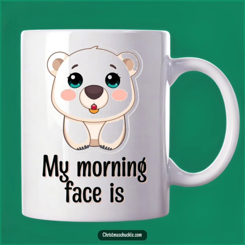 Funny Polar Bear Clown Nose Mug: Hilarious Surprise Morning Coffee
