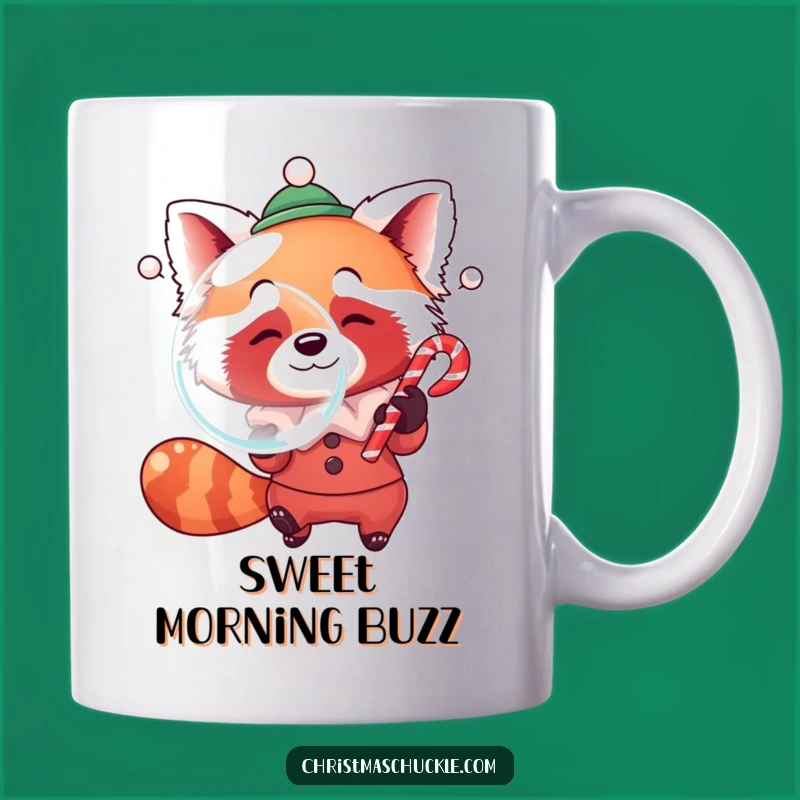 Funny Red Panda Clown Mug: Bubble Blowing Fun for Sweet Gifts