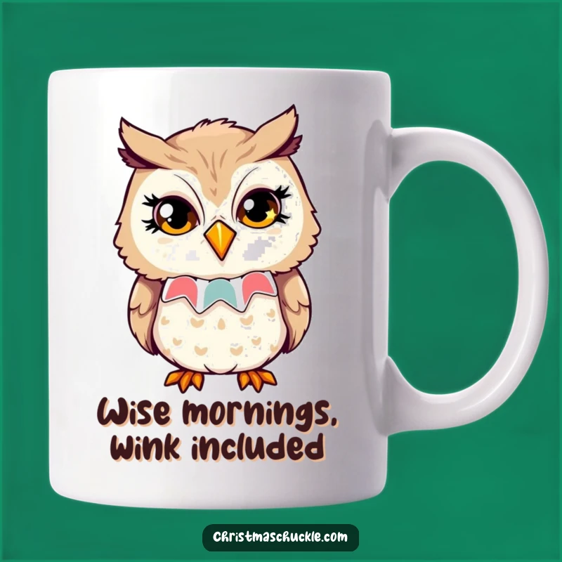 Funny Owl Clown Mug: Playful Wink - Wise & Whimsical Gift Idea