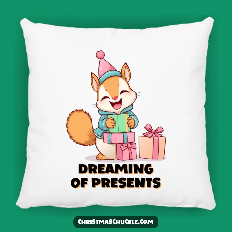 Funny Squirrel Clown Pillow: Cozy Giggling Present Balancer - Soft Gift