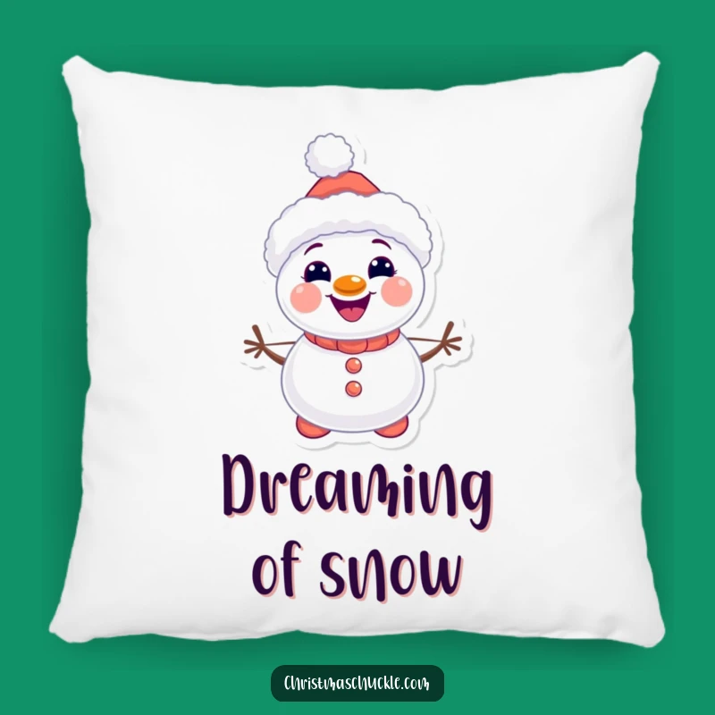 Comfy Snowman Clown Pillow, Kawaii Winter Comfort, Cozy Gift