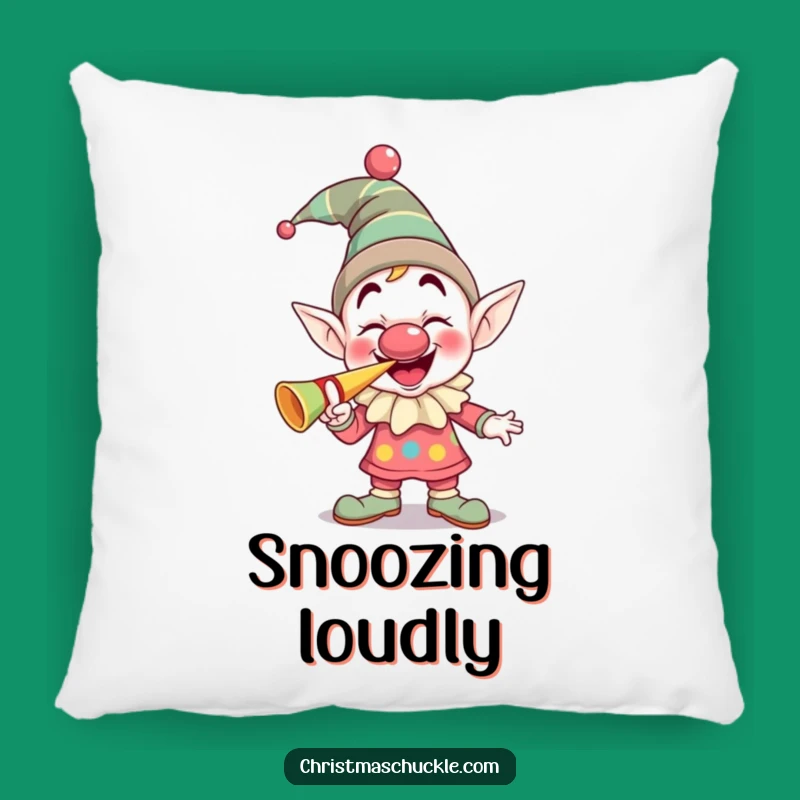 Funny Elf Clown Pillow: Cozy Giggling Horn Comfort, Hilarious Celebration Gift
