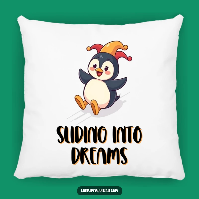 Funny Penguin Clown Pillow: Snuggle with Winter Fun, Adorable Festive Funny Gift