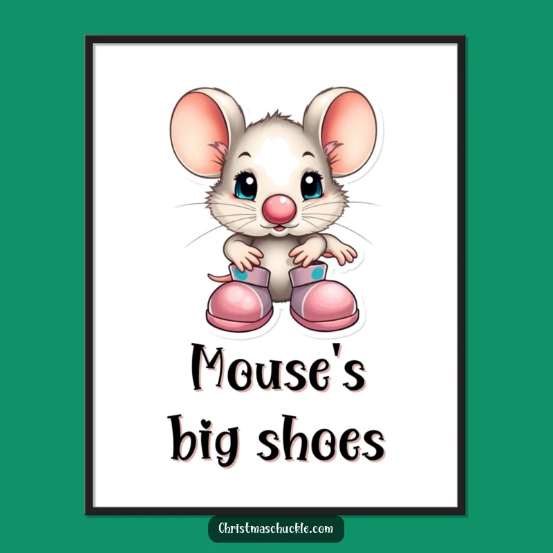 Funny Mouse Clown Digital Art - Instant Whimsy for Your Walls!