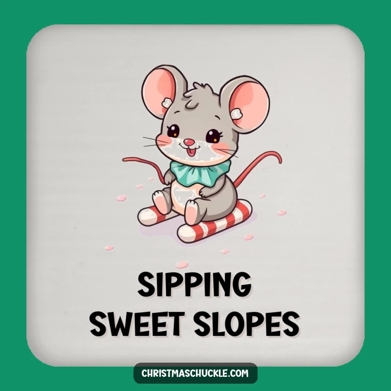 Funny Mouse Clown Coasters: Hilarious Sweet Gift Set for Your Table