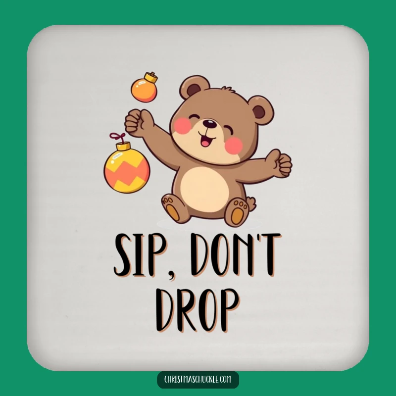 Funny Bear Juggling Coaster: Clumsy Ornaments - Tabletop Holiday Protection Gift