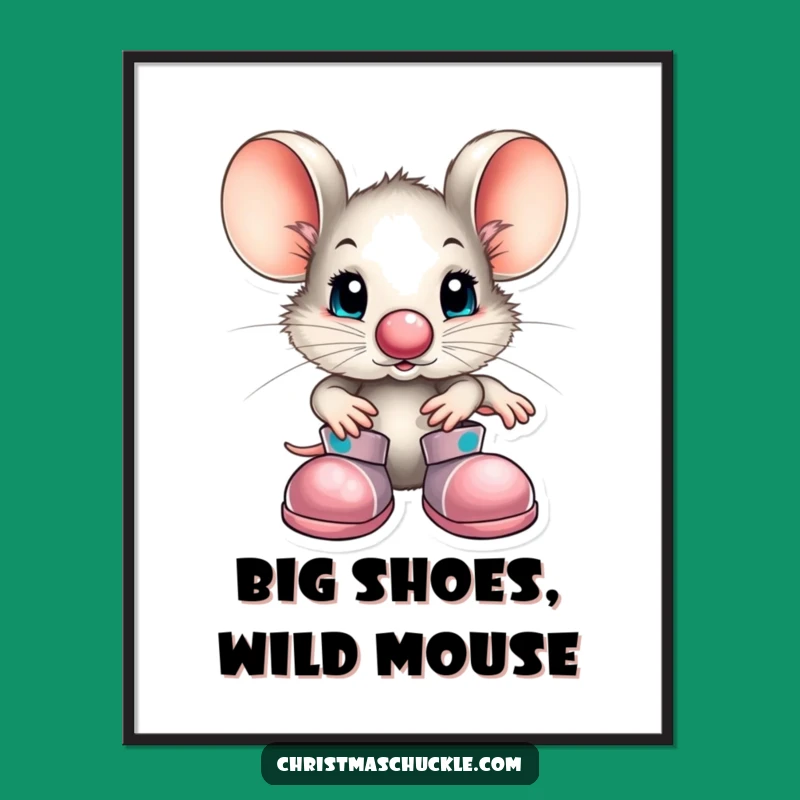Funny Mouse Clown Poster - Decorate with Whimsical Charm!