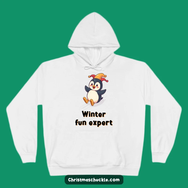 Cozy Funny Penguin Clown Hoodie: Stay Warm and Cheerful, Great Festive Funny Gift