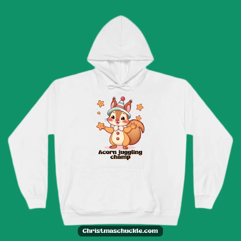 Funny Squirrel Clown Cookies Hoodie - Cozy Comical Juggler Apparel