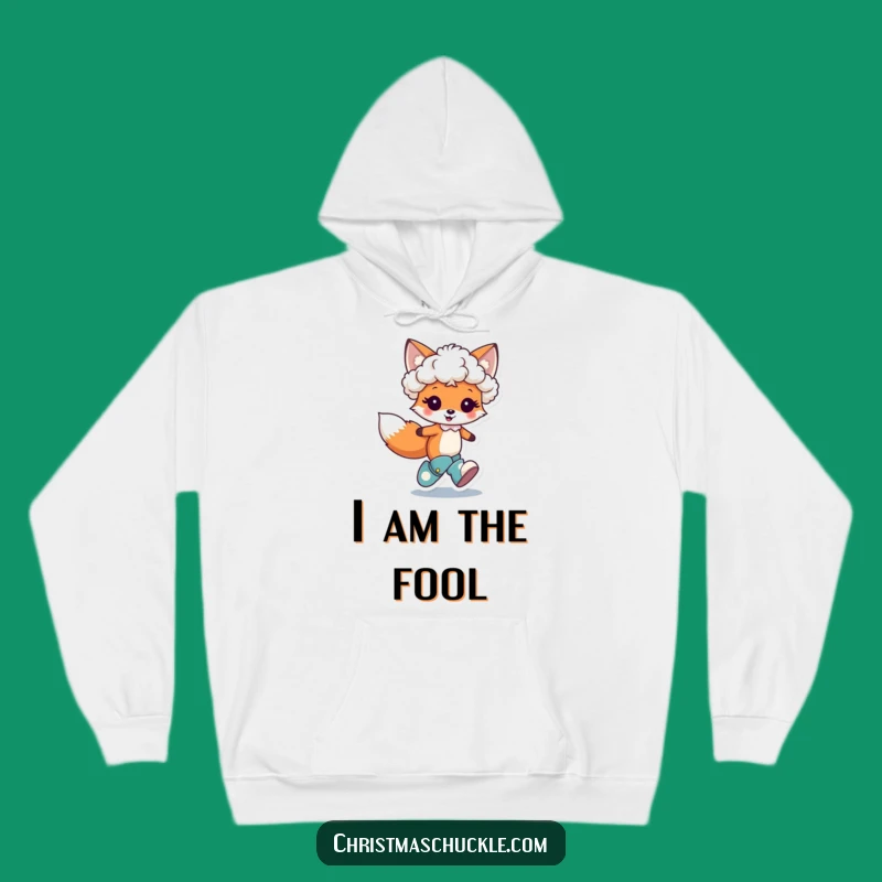 Cozy Funny Fox Clown Hoodie - Warm and Whimsical Character Wear