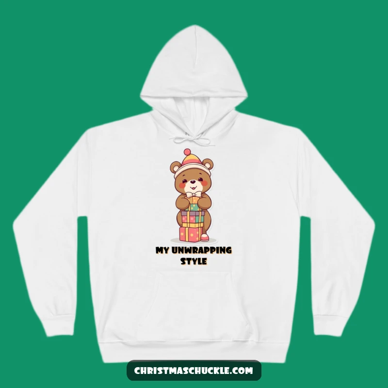 Funny Bear Clown Hoodie: Cozy Up with Festive, Hilarious Balance