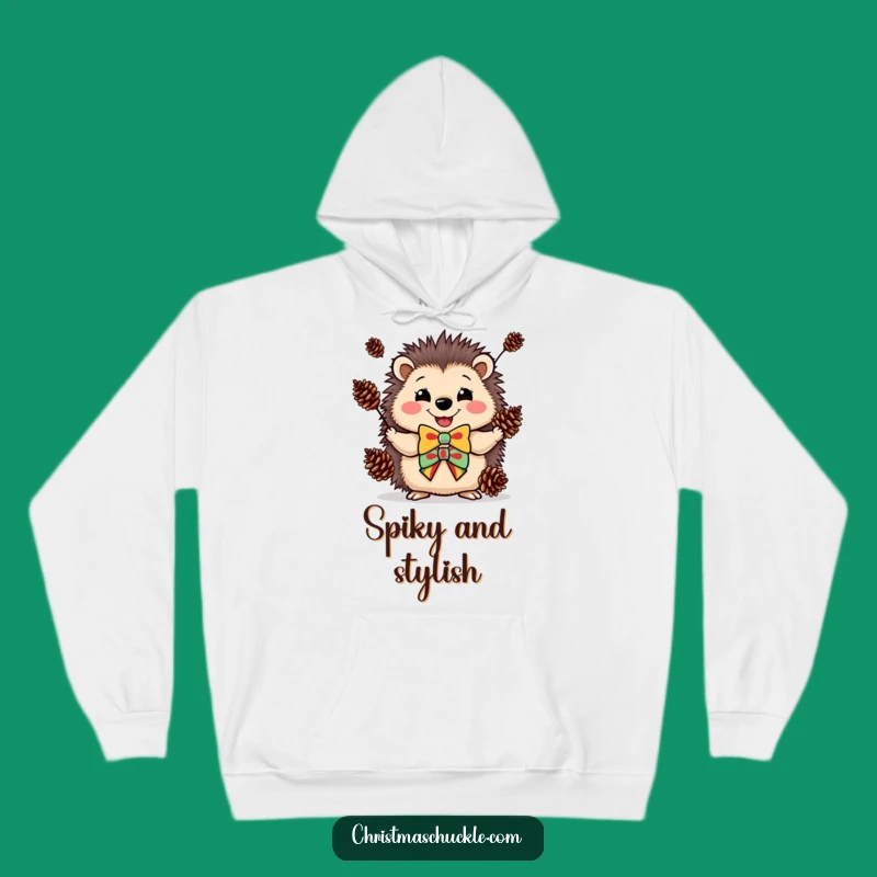 Funny Hedgehog Clown Hoodie: Cozy Juggling Fun - Warm Funny Gift!