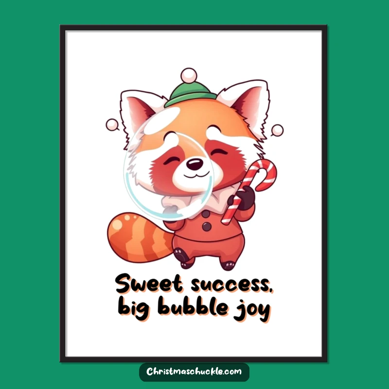 Funny Free Printable Red Panda Clown Wall Art - Downloadable Whimsical Decor!