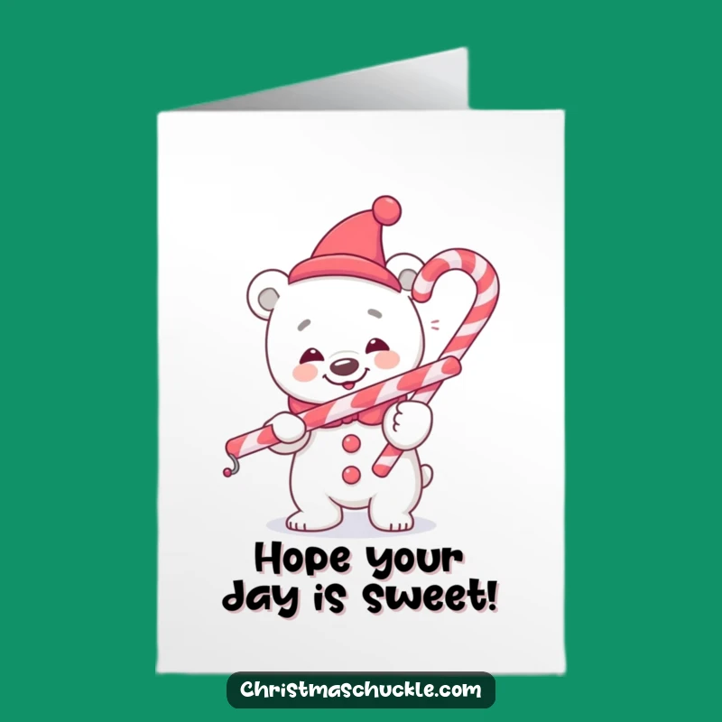 Free Printable Polar Bear Clown Birthday Card: Funny Downloadable Gift for Arctic Fun!