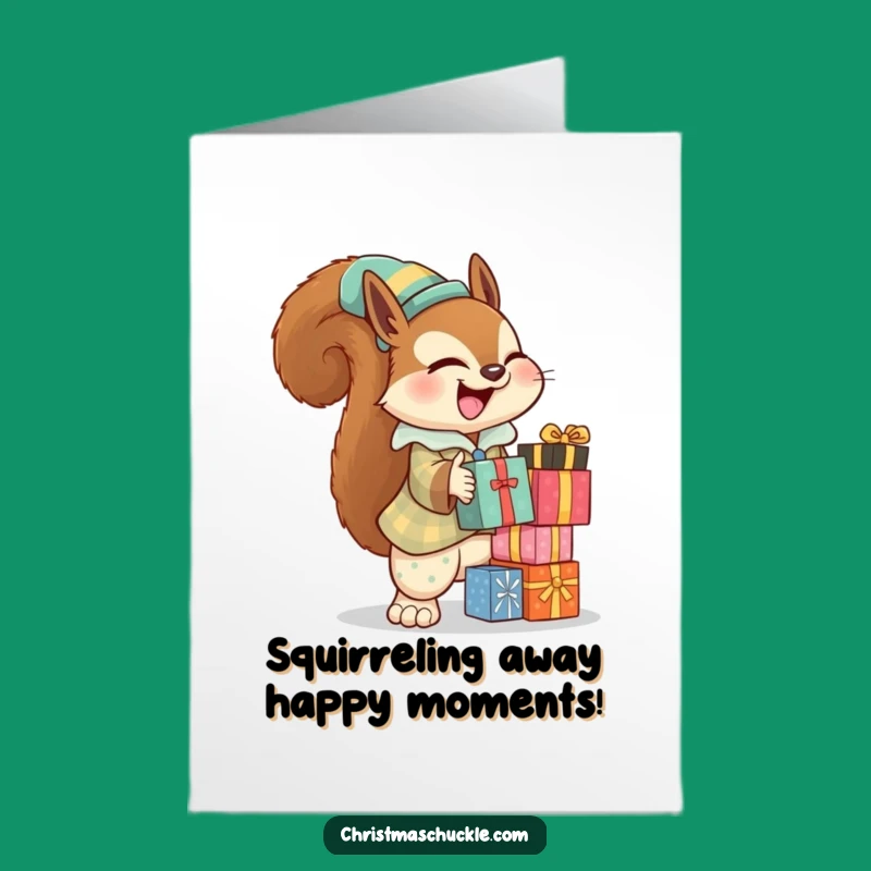Free Printable Birthday Card Giggling Squirrel Funny Downloadable Greeting for Party