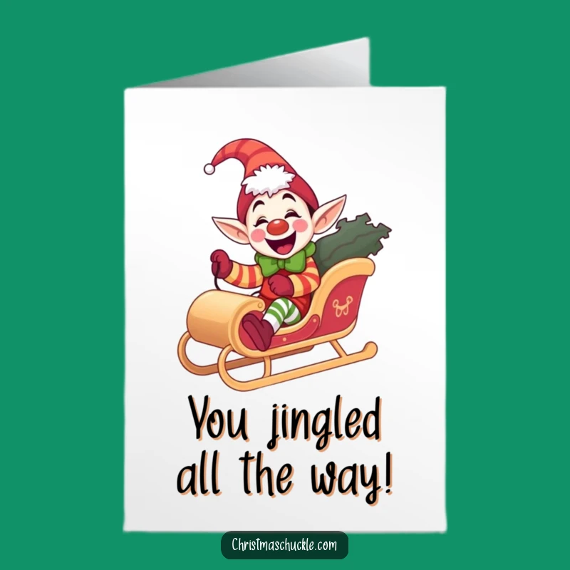 Free Printable Elf Clown Congrats Card: Joyful Downloadable Gift for Success!