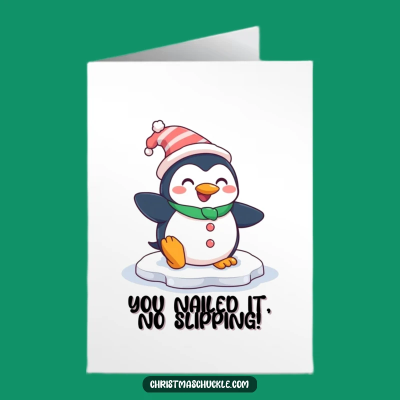 Free Printable Congrats Card: Penguin Clown Slip - A Funny Downloadable Gift!