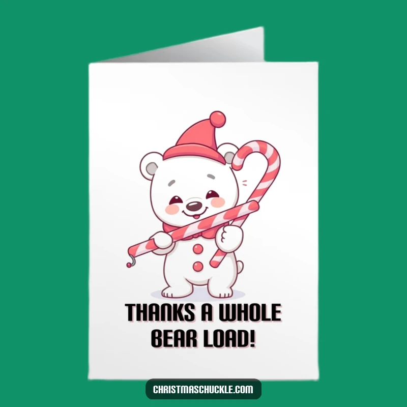 Free Printable Polar Bear Clown Thank You Card: Funny Downloadable Appreciation!