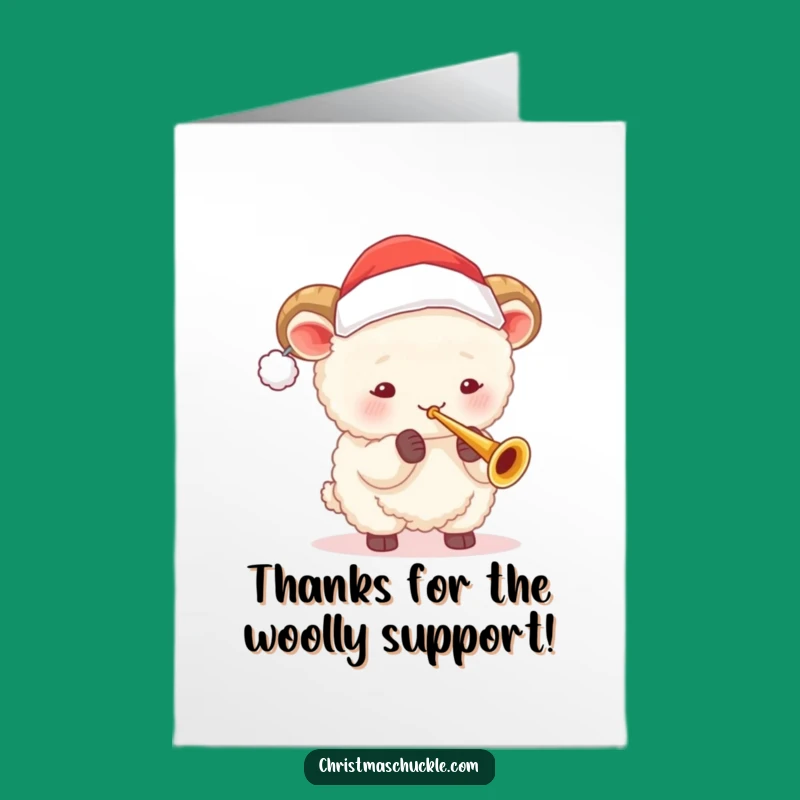 Free Printable Thank You Card: Sheep's Musical Gratitude - Funny Downloadable