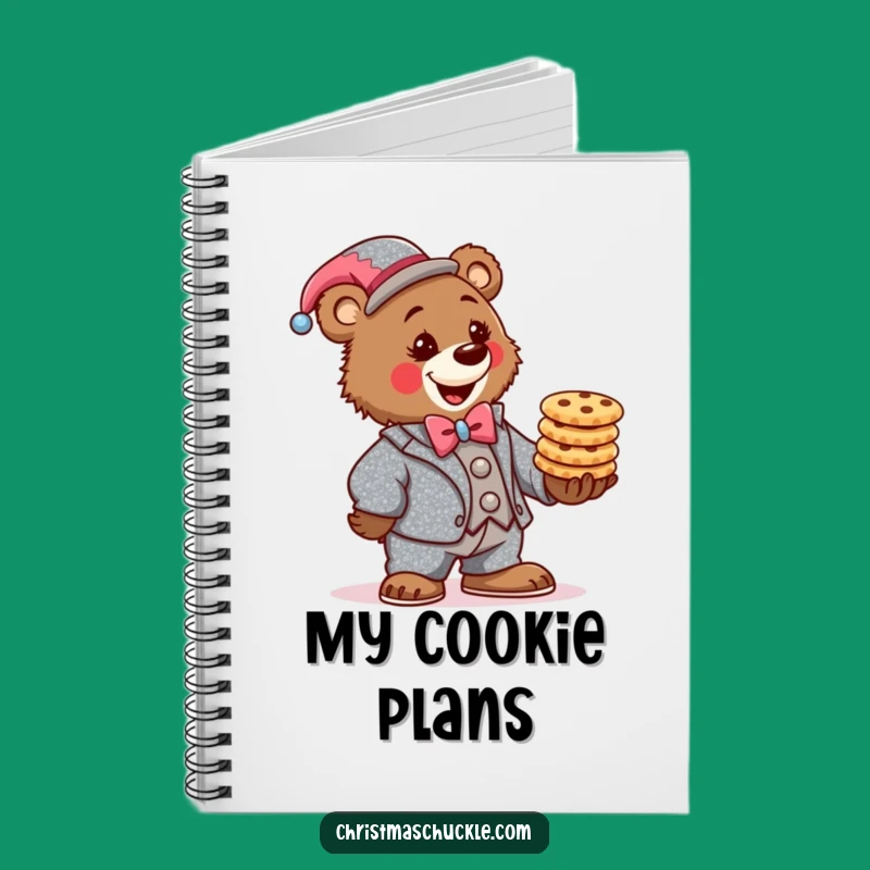 Funny Bear Clown Notebook: Determined Cookie Journal Gift!