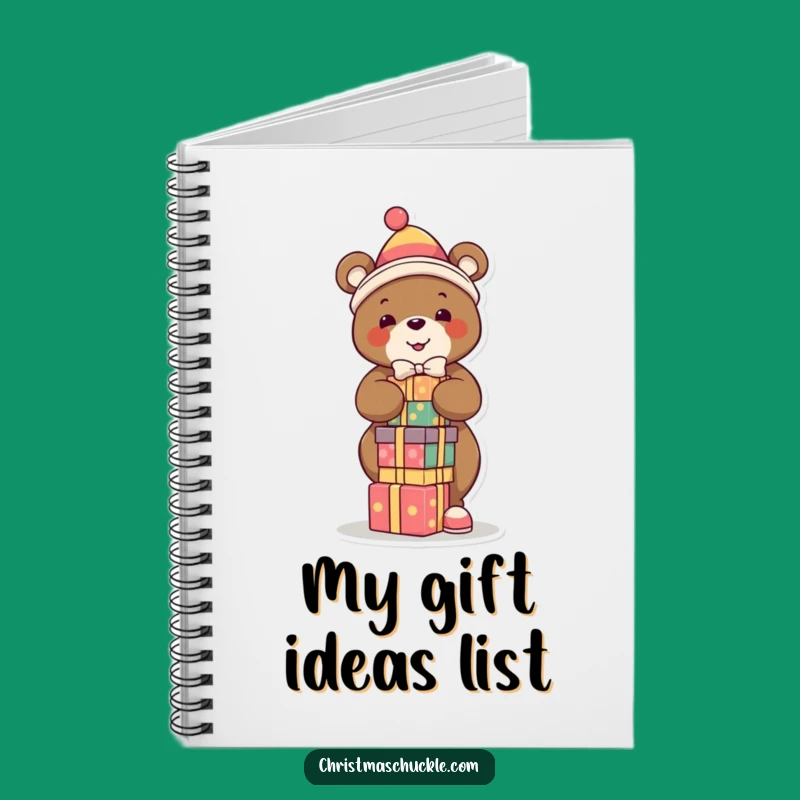 Funny Bear Clown Notebook: Jot Down Ideas with Festive Balance