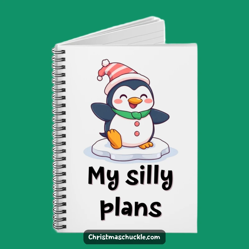 Funny Penguin Clown Coffee Notebook - Hilarious Journal for Slippery Ideas