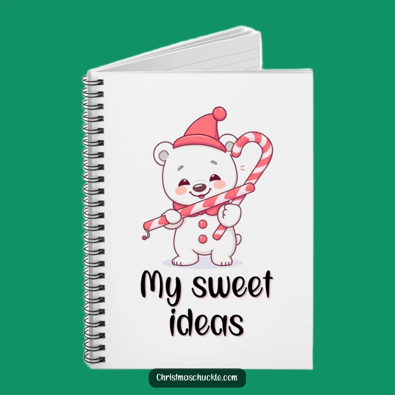 Funny Polar Bear Clown Notebook, Balancing Act Journal, Perfect Gift