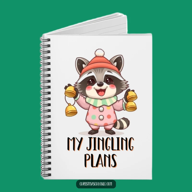 Funny Raccoon Clown Notebook: Hilarious Holiday Journal, Perfect Gift