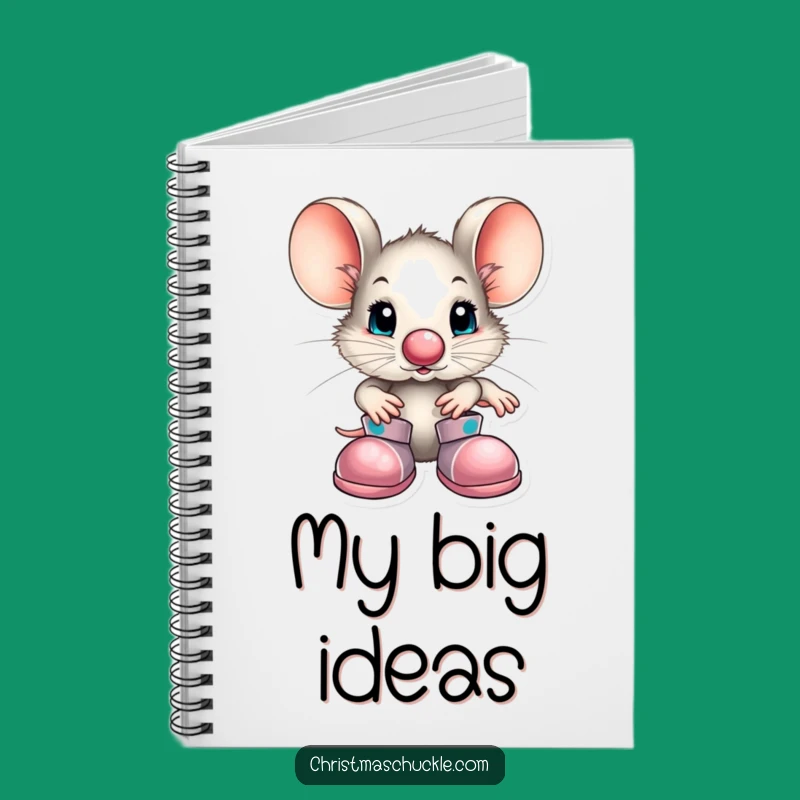 Funny Mouse Clown Notebook - Jot Down Ideas with Whimsy!