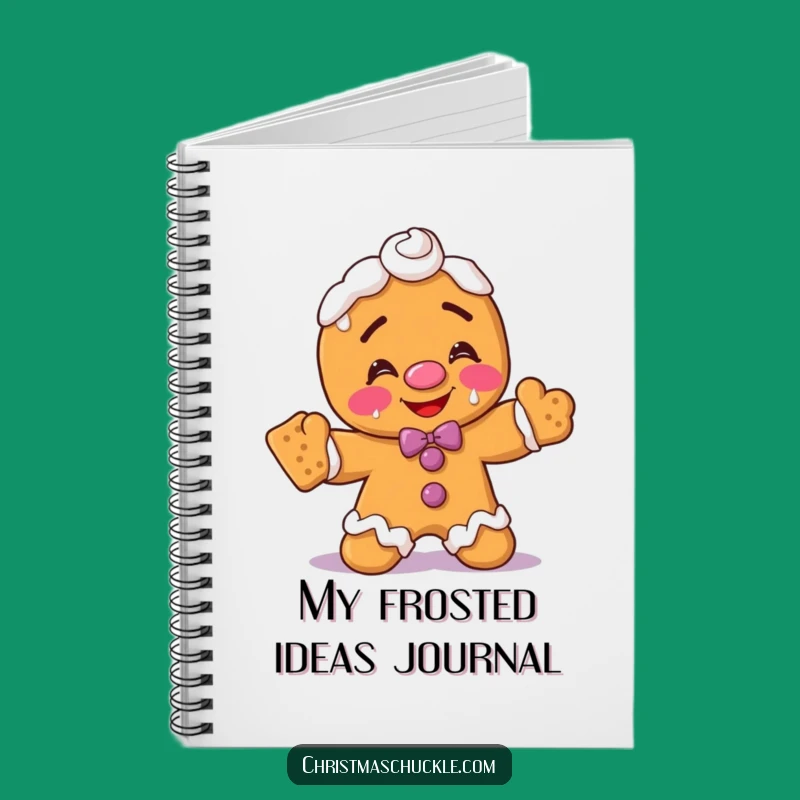 Funny Gingerbread Man Clown Notebook: Hilarious Frosty Face Journal Gift!