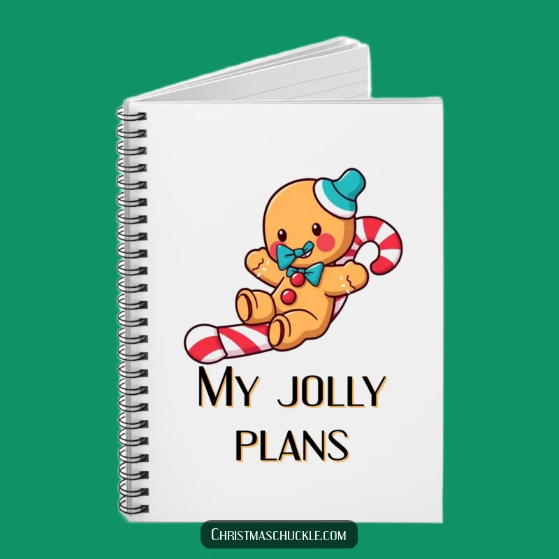 Funny Gingerbread Clown Notebook: Jot Down Ideas with Holiday Flair
