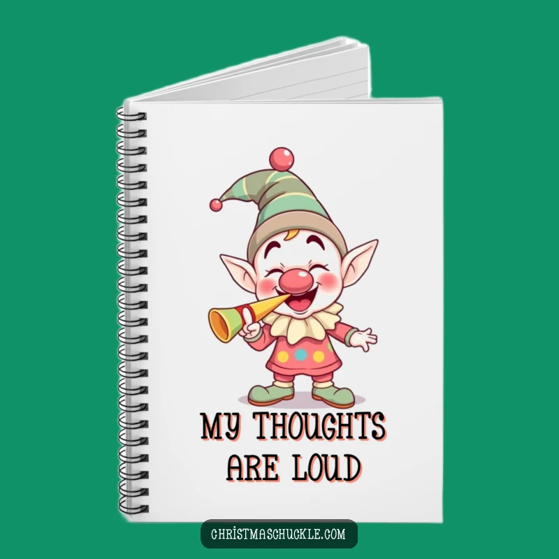 Funny Elf Clown Notebook: Giggling Horn Jotting, Hilarious Gift for Party Planners