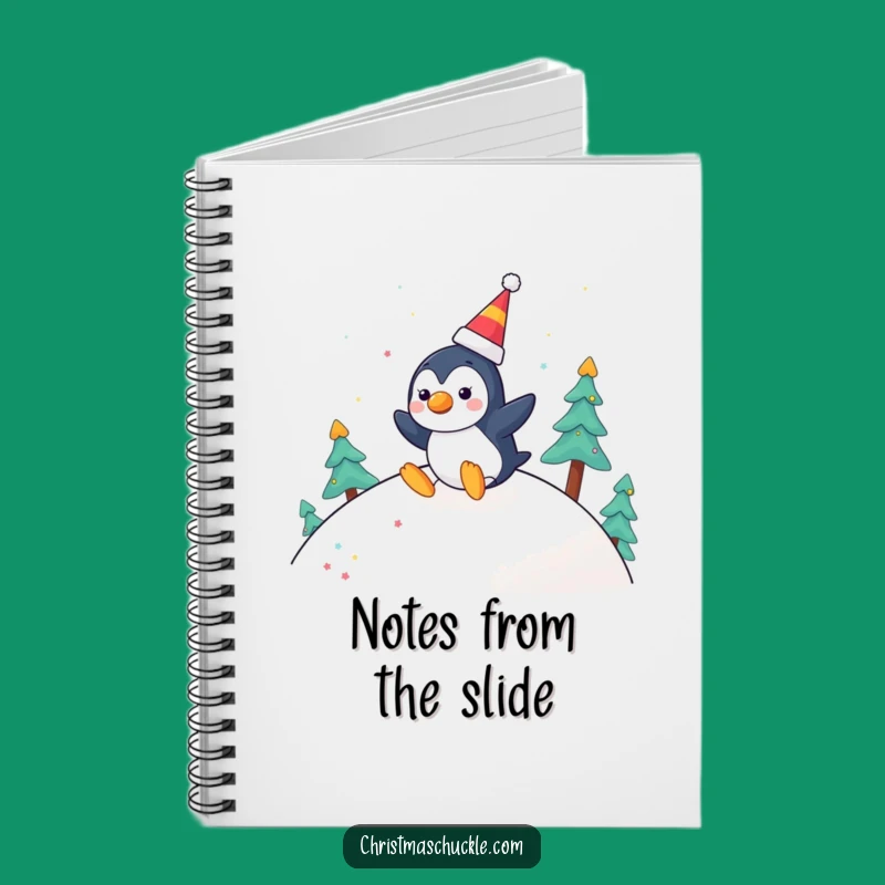 Funny Penguin Clown Notebook: Festive Slide - Journal for Winter Fun