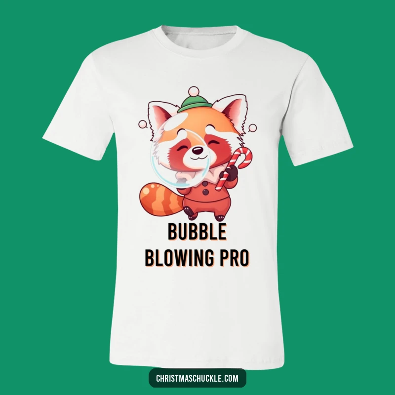 Funny Red Panda Clown T-Shirt: Blow Bubbles of Laughter