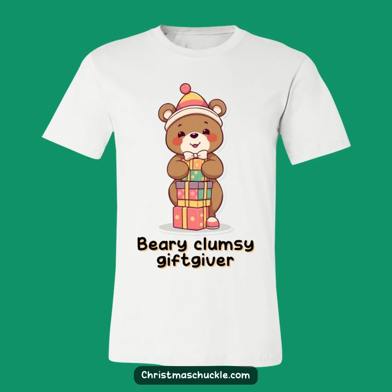 Funny Bear Clown T-Shirt: Wear Your Festive Balance with Pride