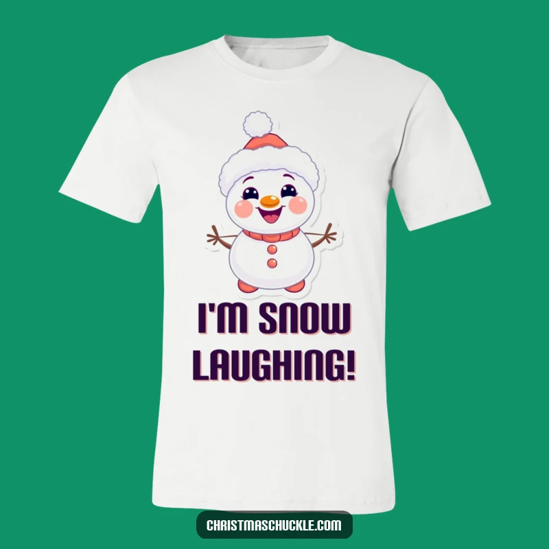 Funny Snowman Clown T-Shirt, Kawaii Winter Style, Great Gift