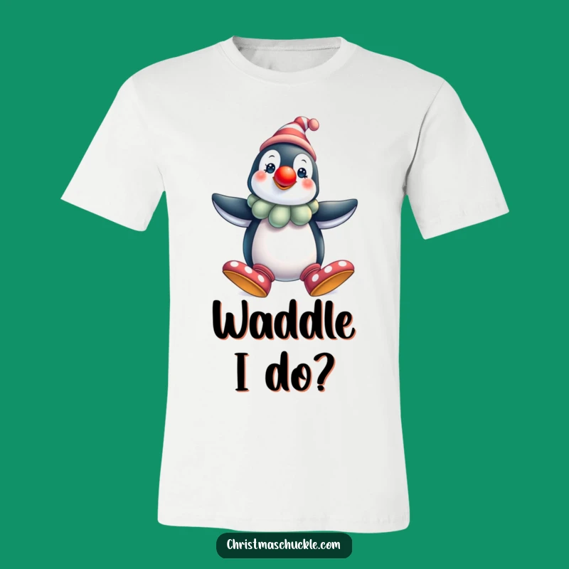 Funny Penguin Clown T-Shirt, Festive Humor, Great Gift for Laugh Lovers