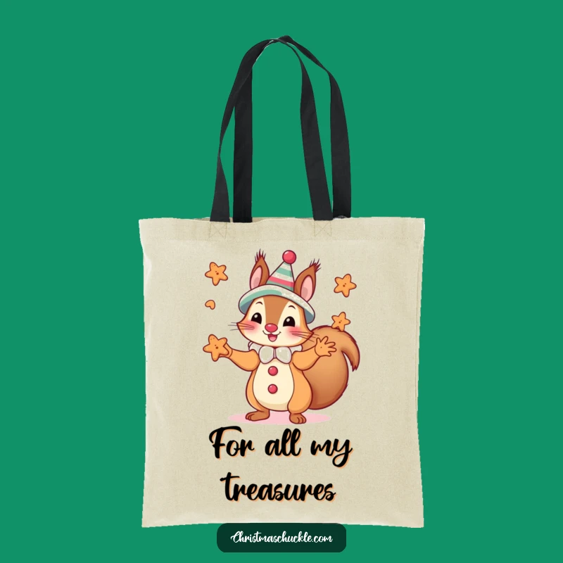 Funny Squirrel Clown Cookies Tote Bag - Spacious & Comical Carry-All
